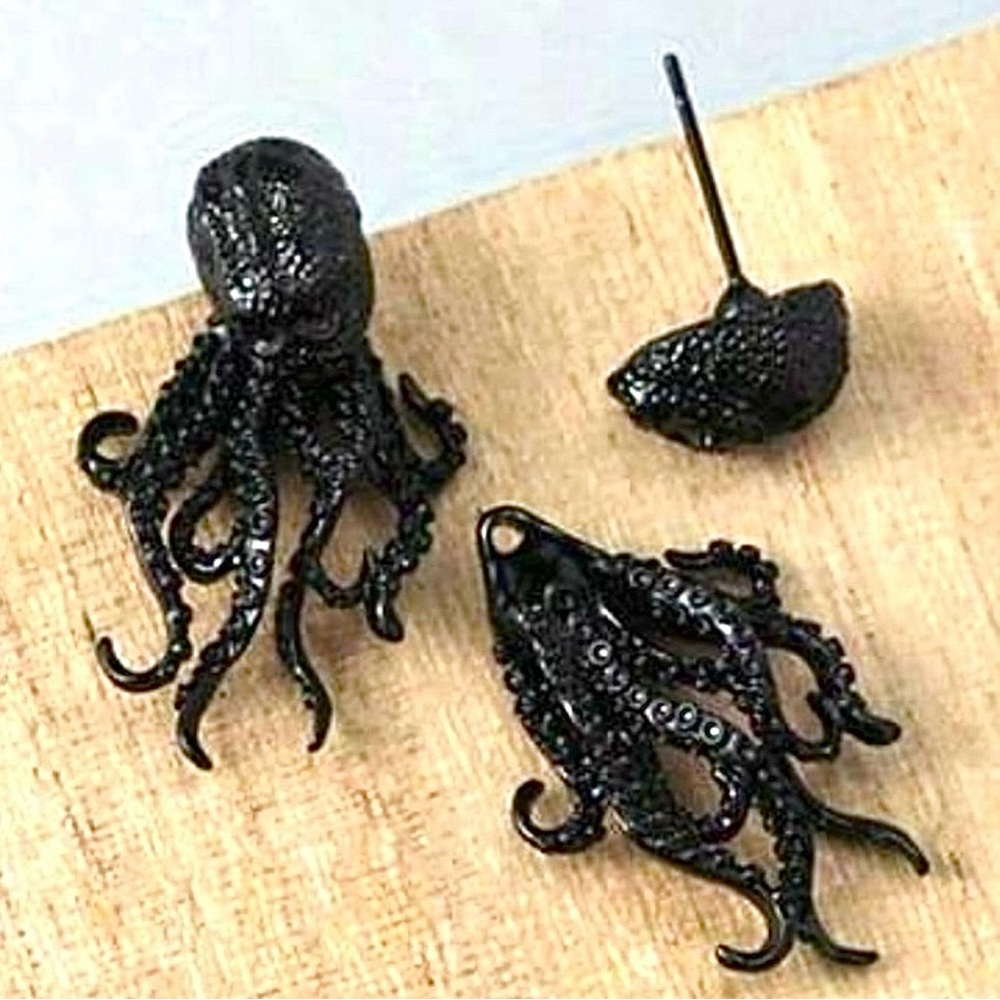 Davy Jones~ Octopus Squid Kraken Sea Creature Monster Tentacle Pirate Ear Jacket - Picture 7 of 9